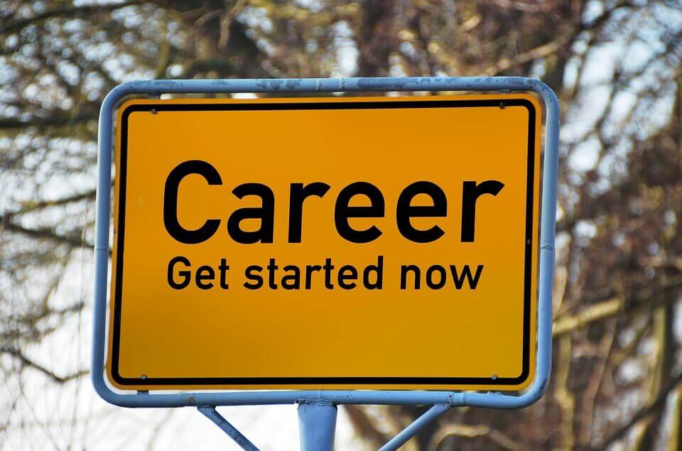 Get Career started sign