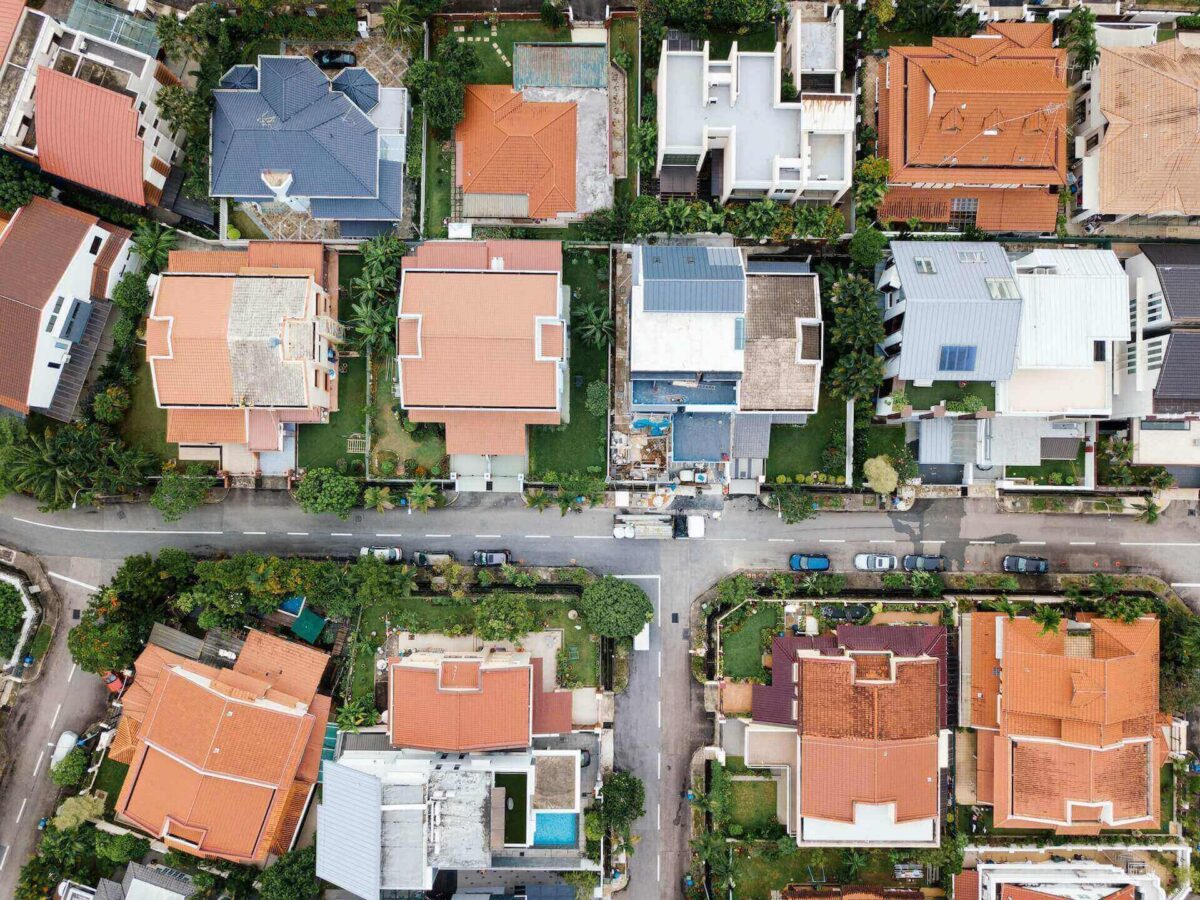 Rows of houses