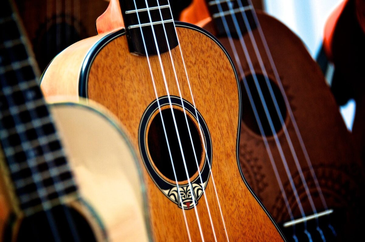 Several ukuleles